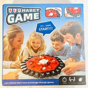 Alphabet Game - Red and Black
